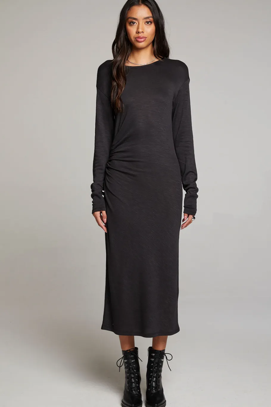 Outlet Chaser Brand Memory Licorice Midi Dress