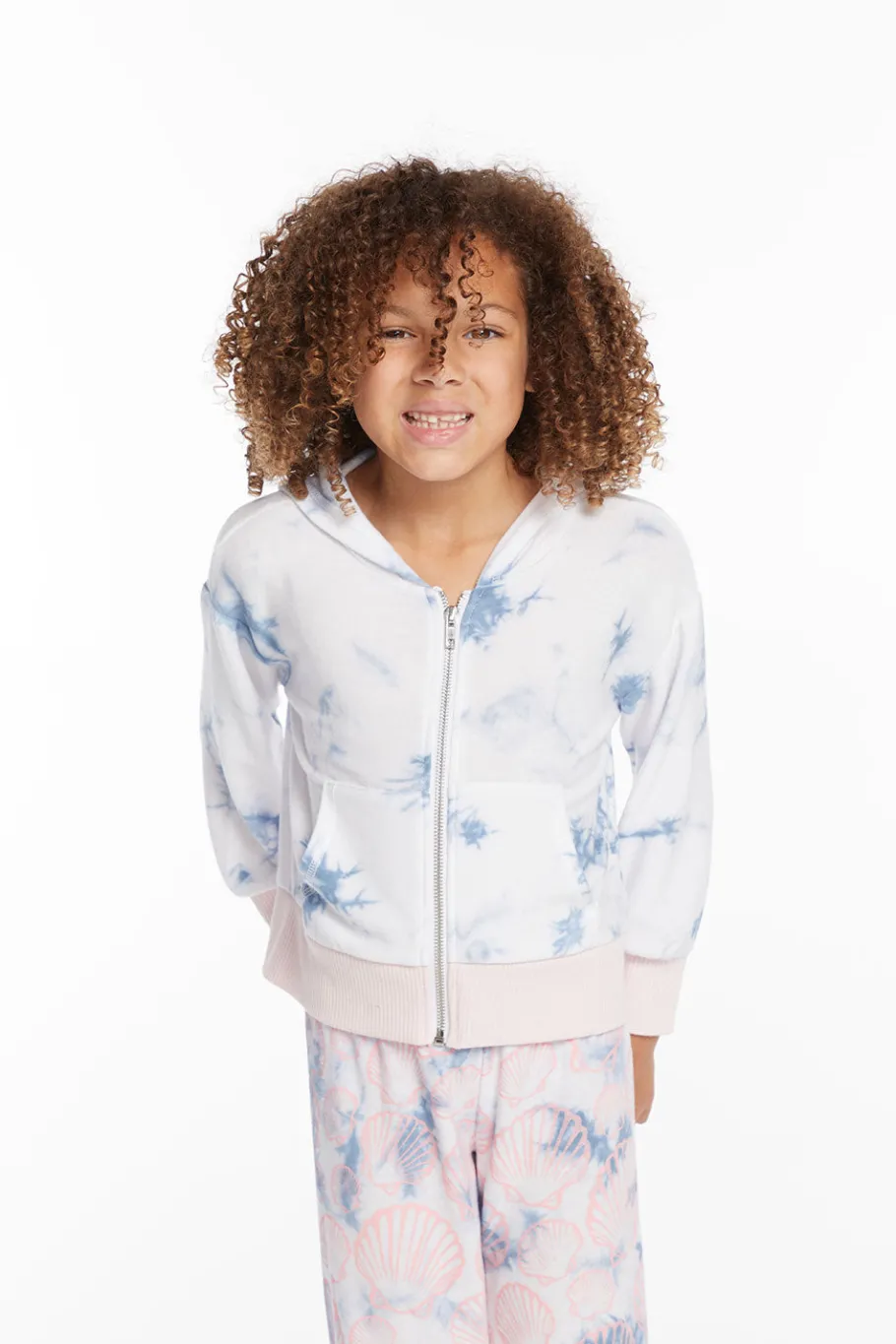 Best Chaser Brand Mermaid Shell Girls Zip-up Hoodie
