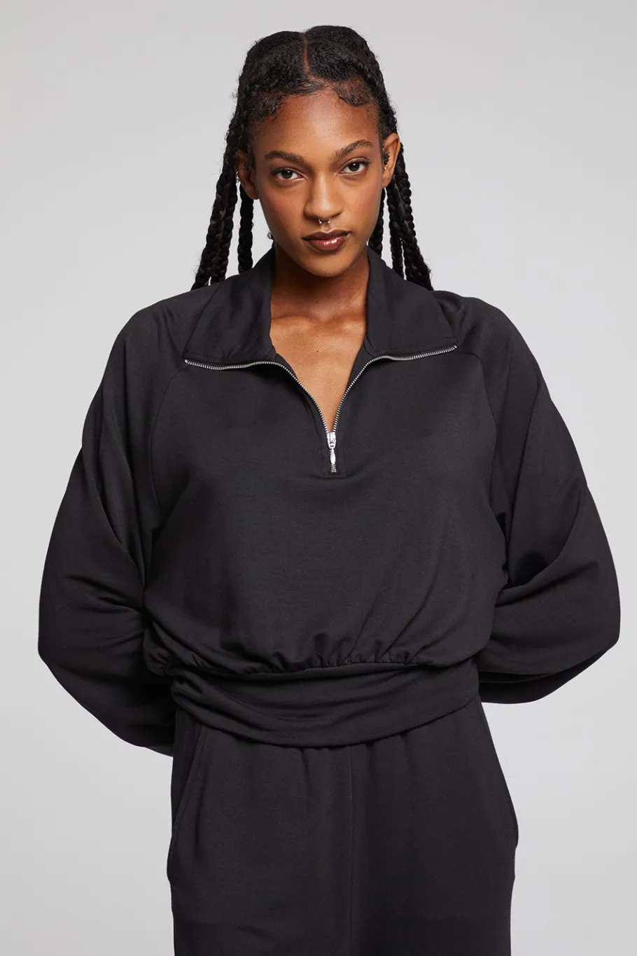 Sale Chaser Brand Midnight Licorice Half Zip