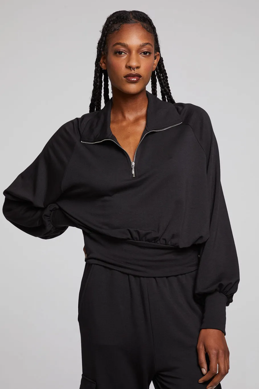 Sale Chaser Brand Midnight Licorice Half Zip