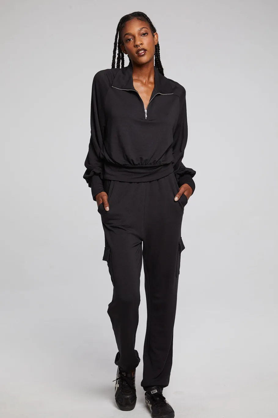 Sale Chaser Brand Midnight Licorice Half Zip