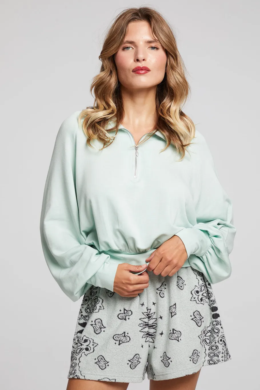 Online Chaser Brand Midnight Matcha Half Zip