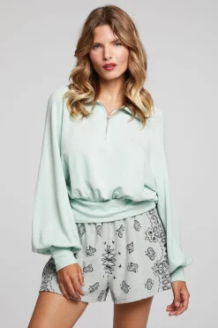 Online Chaser Brand Midnight Matcha Half Zip