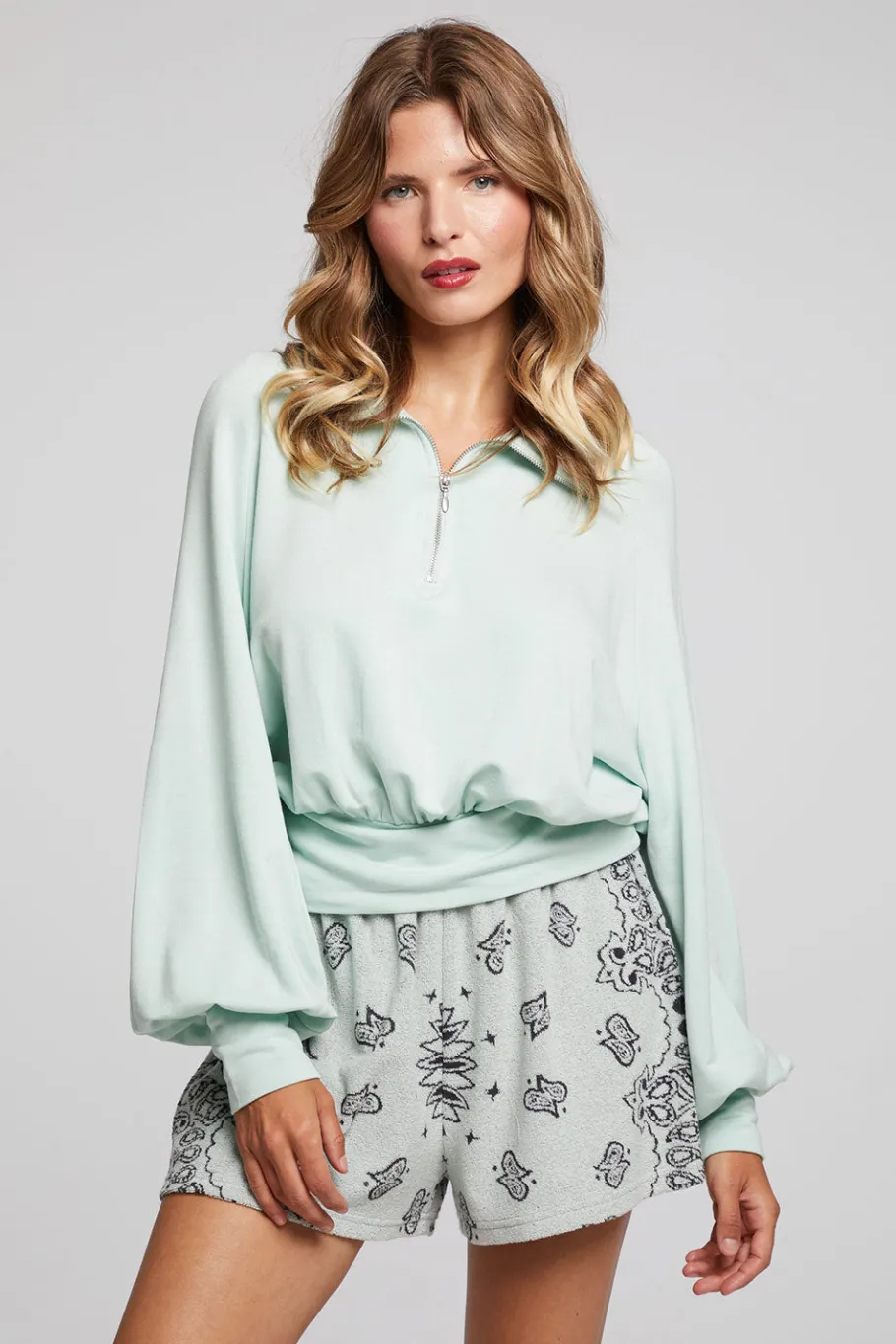 Online Chaser Brand Midnight Matcha Half Zip