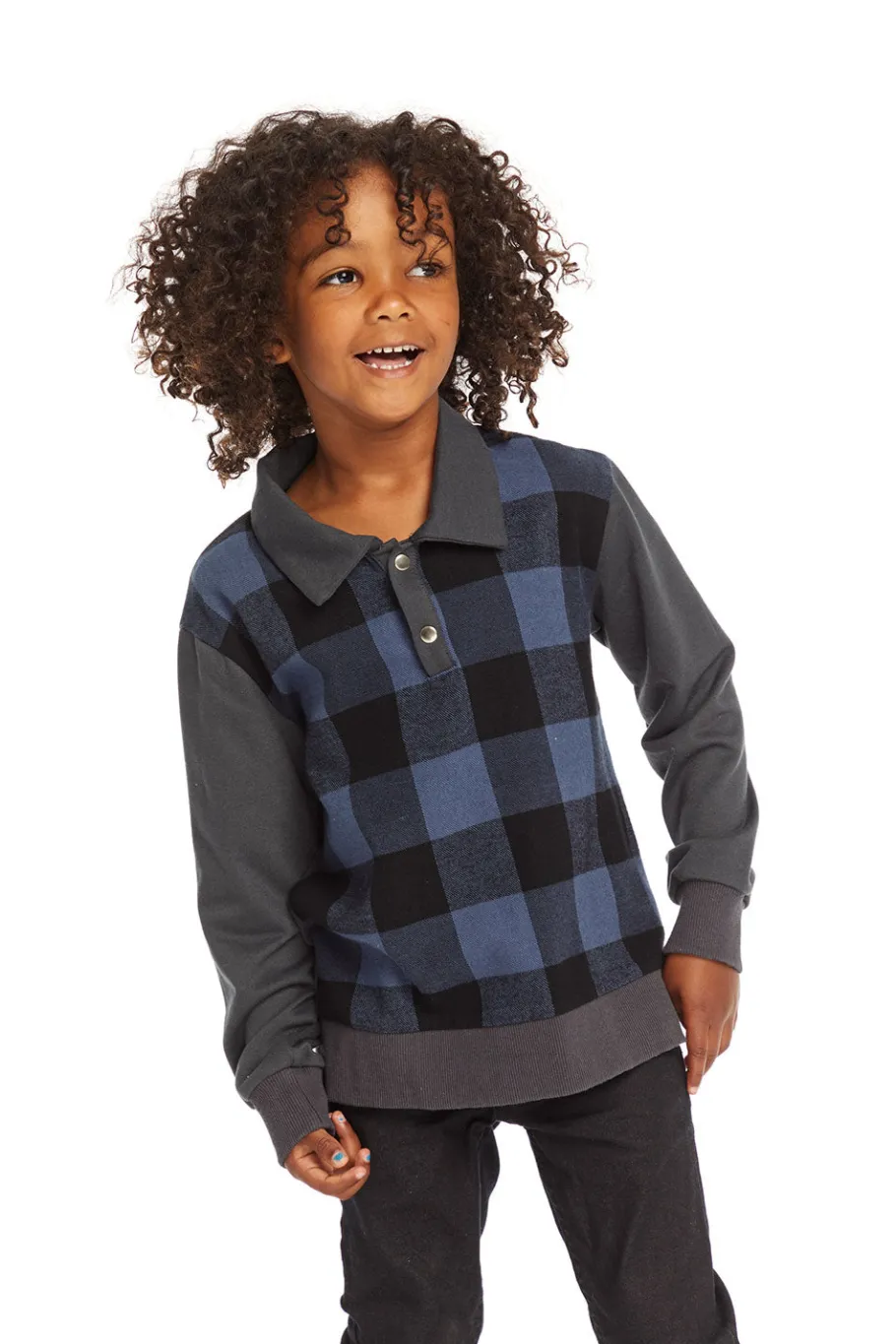 Cheap Chaser Brand Mike Ghost Plaid Collared Shirt