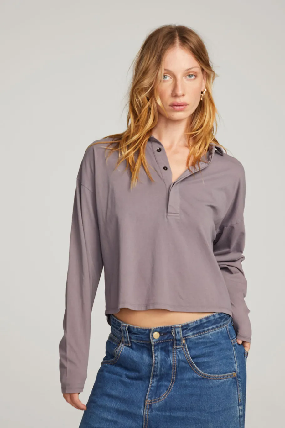 Flash Sale Chaser Brand Miles Purple Sage Long Sleeve