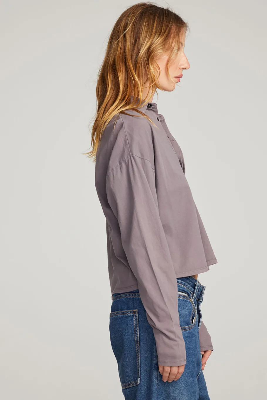 Flash Sale Chaser Brand Miles Purple Sage Long Sleeve