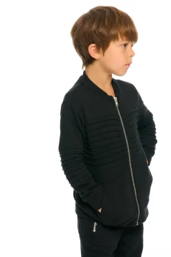 New Chaser Brand Mock Neck Moto Zip Jacket