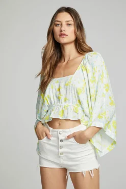 Clearance Chaser Brand Monarch Crop Top - Daisy Floral Print