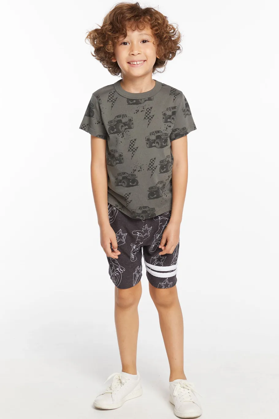 Sale Chaser Brand Monster Trucks Kids Tee