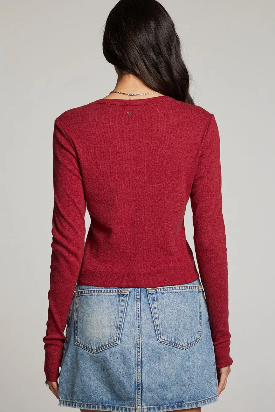 Shop Chaser Brand Moonlight Blood Red Long Sleeve