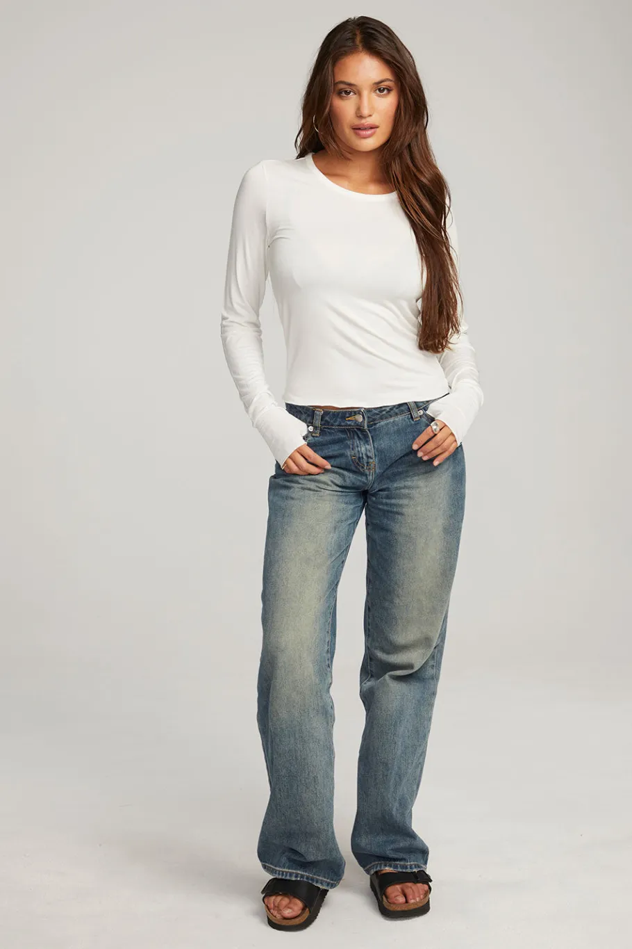 Shop Chaser Brand Moonlight White Long Sleeve