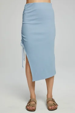 Store Chaser Brand Mullen Midi Skirt - Faded Denim