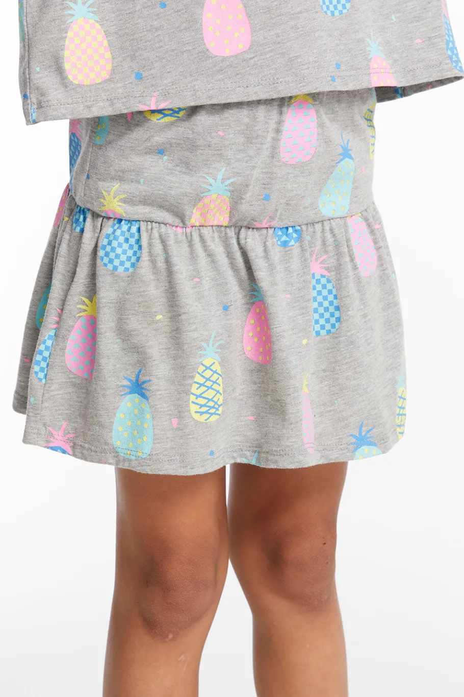 Clearance Chaser Brand Multi Pineapple Girls Peplum Skort