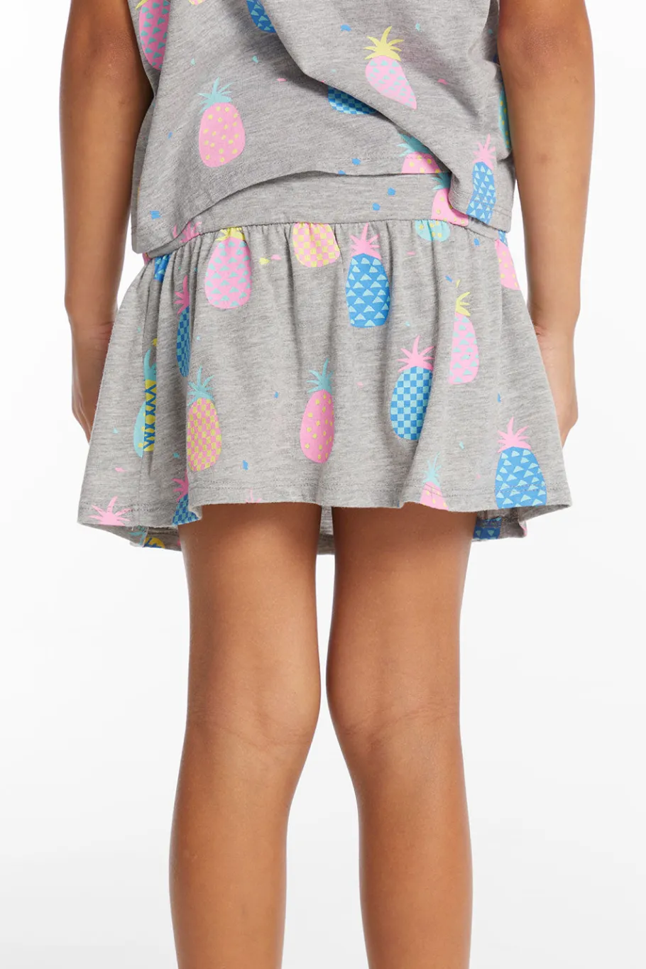Clearance Chaser Brand Multi Pineapple Girls Peplum Skort