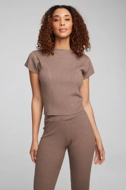 Clearance Chaser Brand Nahal Deep Taupe Tee