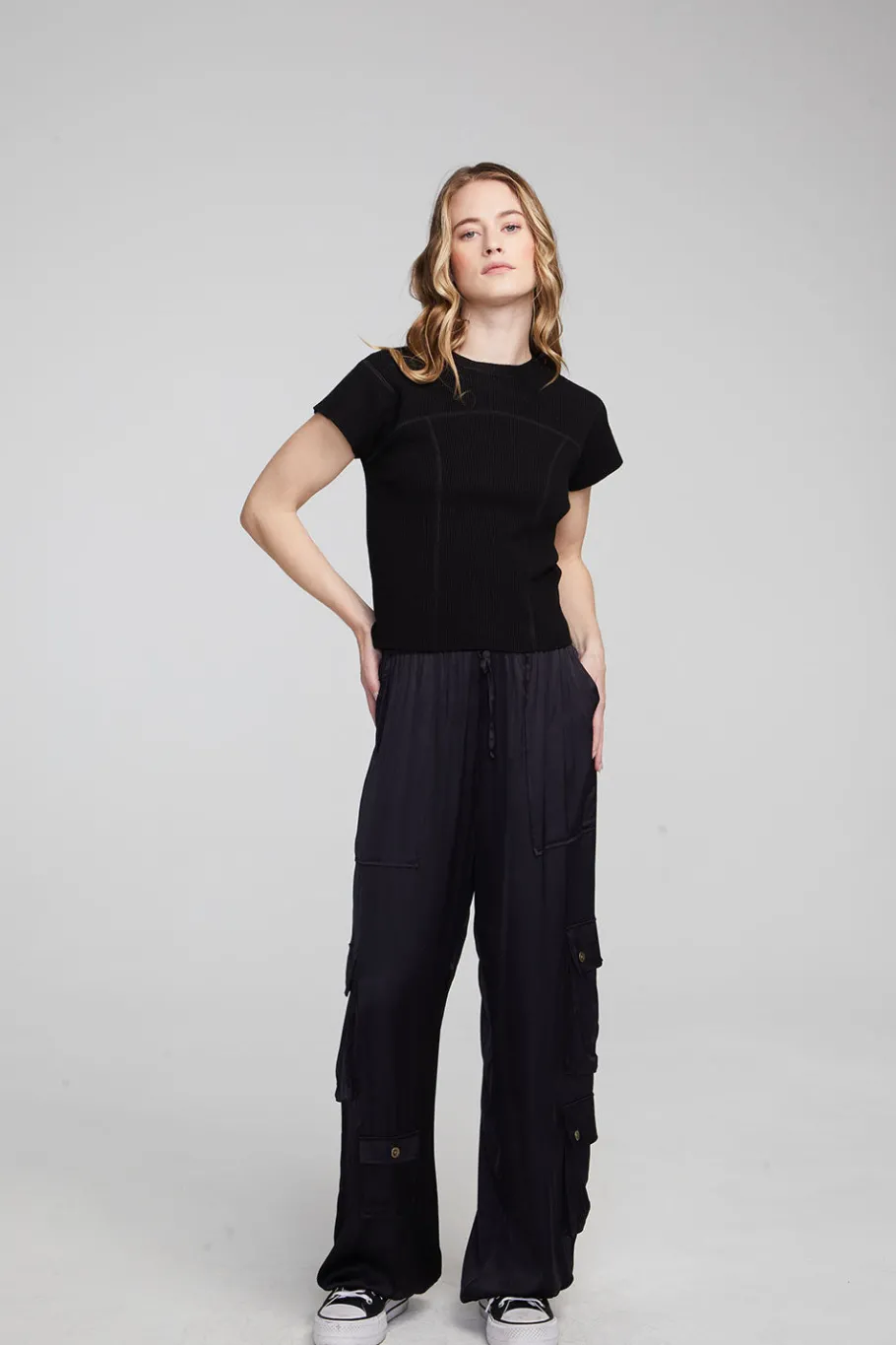 Online Chaser Brand Nahal Shadow Black Tee