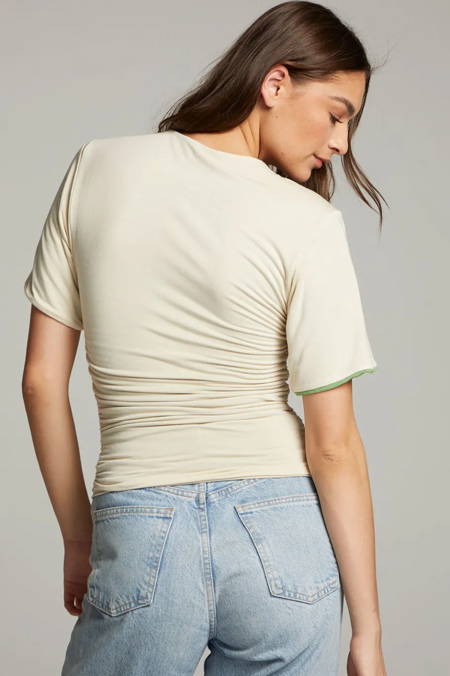 Online Chaser Brand Ocala Whitecap Grey And Piquant Green Reversible Top