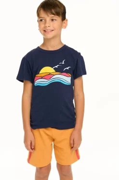 New Chaser Brand Ocean & Sunset Tee