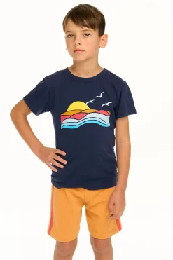 New Chaser Brand Ocean & Sunset Tee
