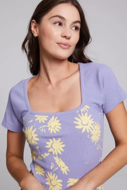 Store Chaser Brand Painted Daisies Sambuco Tee