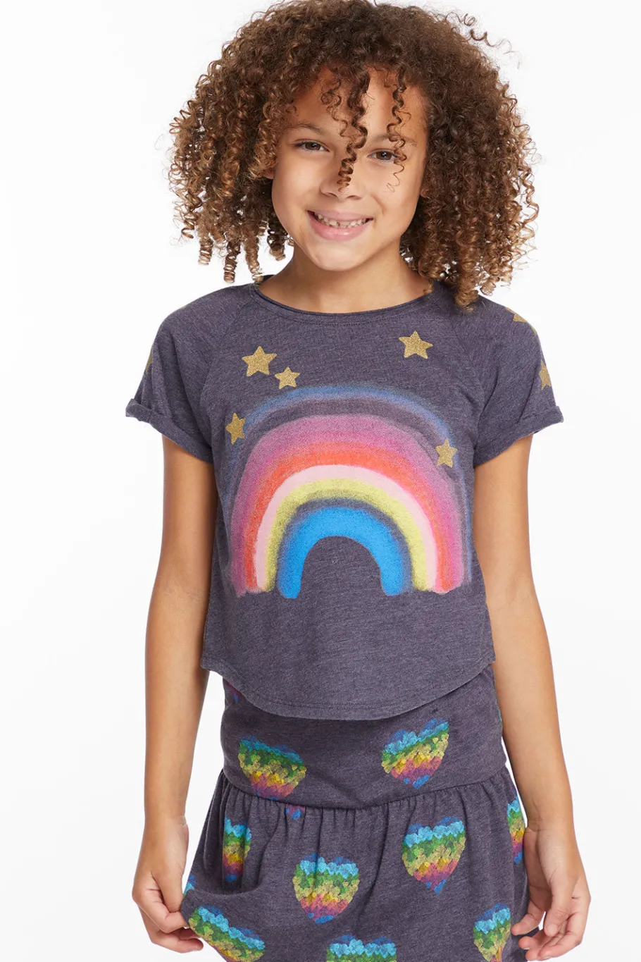 Flash Sale Chaser Brand Painted Rainbow Girls Tee