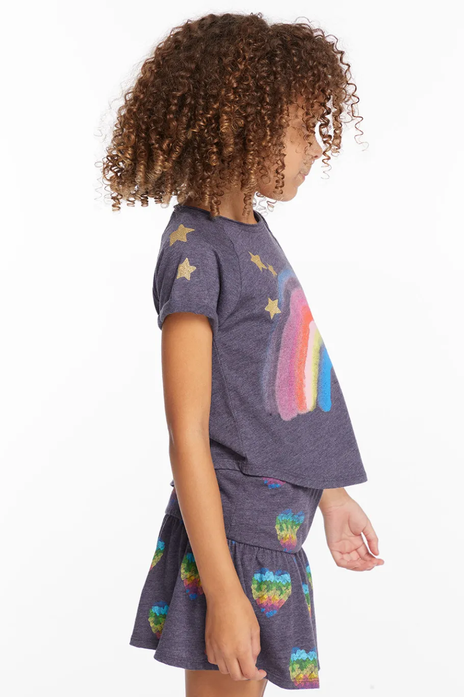 Flash Sale Chaser Brand Painted Rainbow Girls Tee