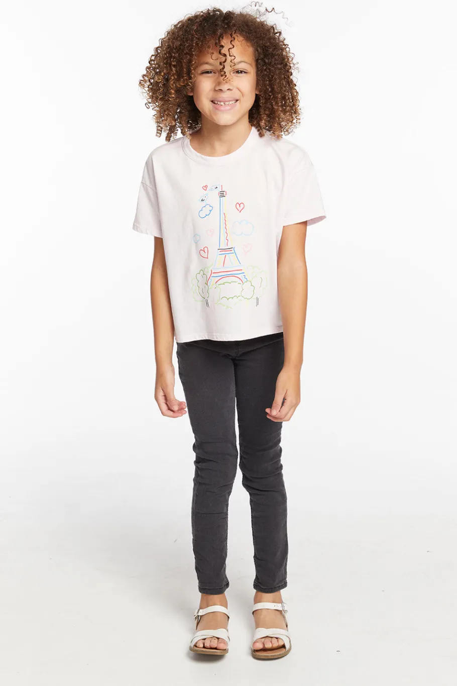 Shop Chaser Brand Paris Sketch Girls Tee
