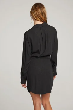 Best Sale Chaser Brand Paxton Licorice Mini Dress