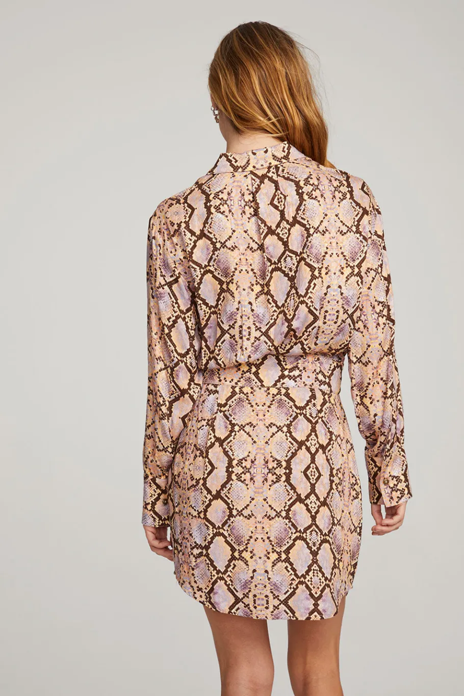 Cheap Chaser Brand Paxton Python Print Mini Dress