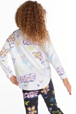 Fashion Chaser Brand Peace & Love Girls Long Sleeve