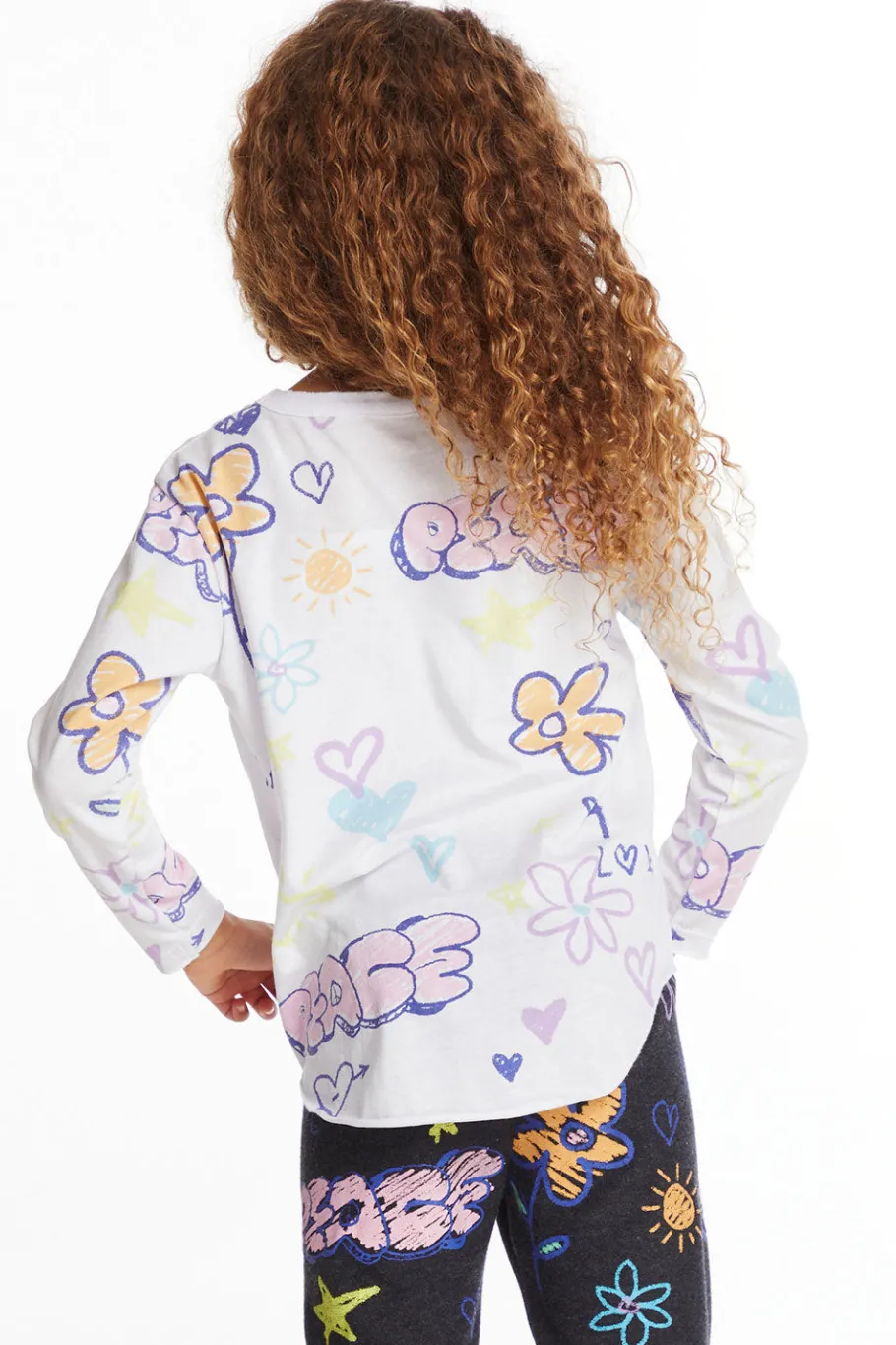 Fashion Chaser Brand Peace & Love Girls Long Sleeve