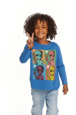 Best Chaser Brand Peace Alien Long Sleeve Tee