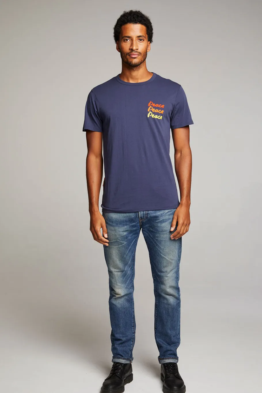 Store Chaser Brand Peace Script Mens Tee