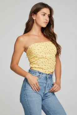New Chaser Brand Pier Crop Top - Anise Flower