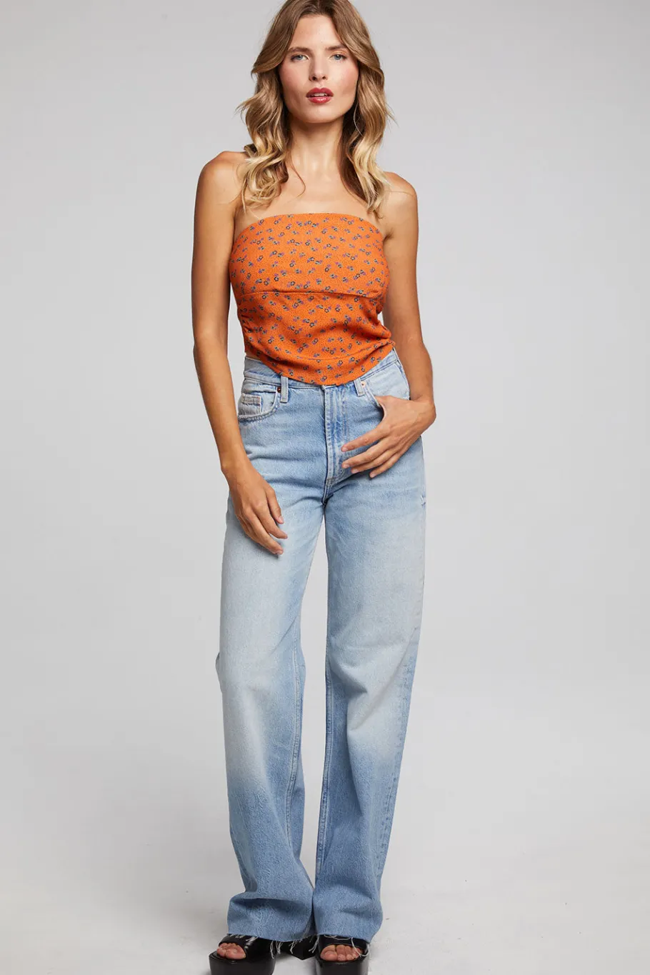 Discount Chaser Brand Pier Crop Top - Tigerlily