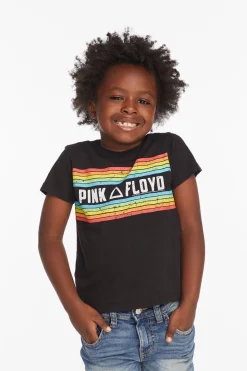 Outlet Chaser Brand Pink Floyd Rainbow Stripe Boys Tee