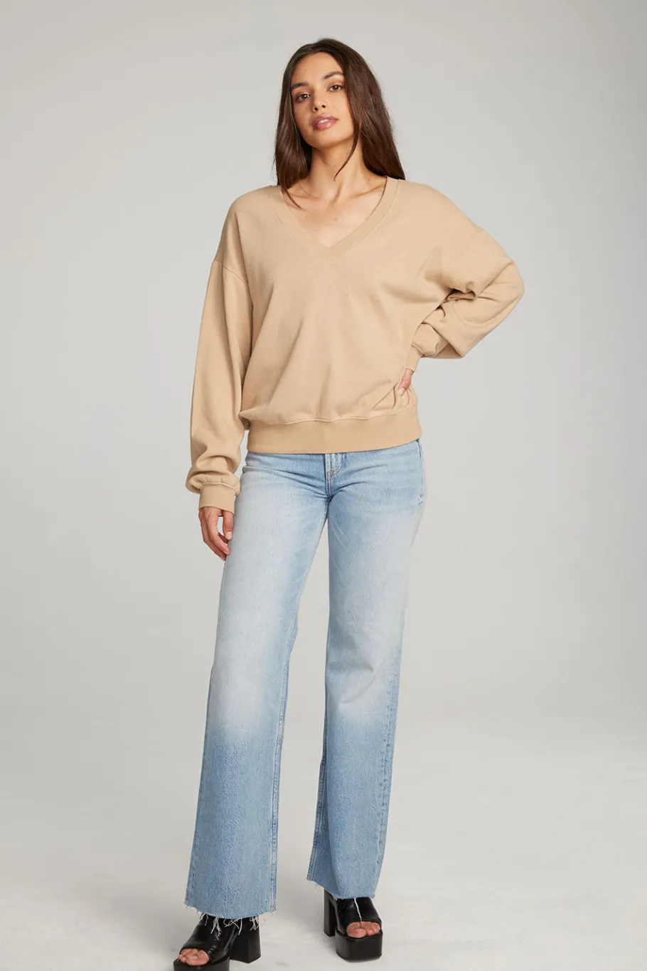 Shop Chaser Brand Poppy Cappuccino Pullover
