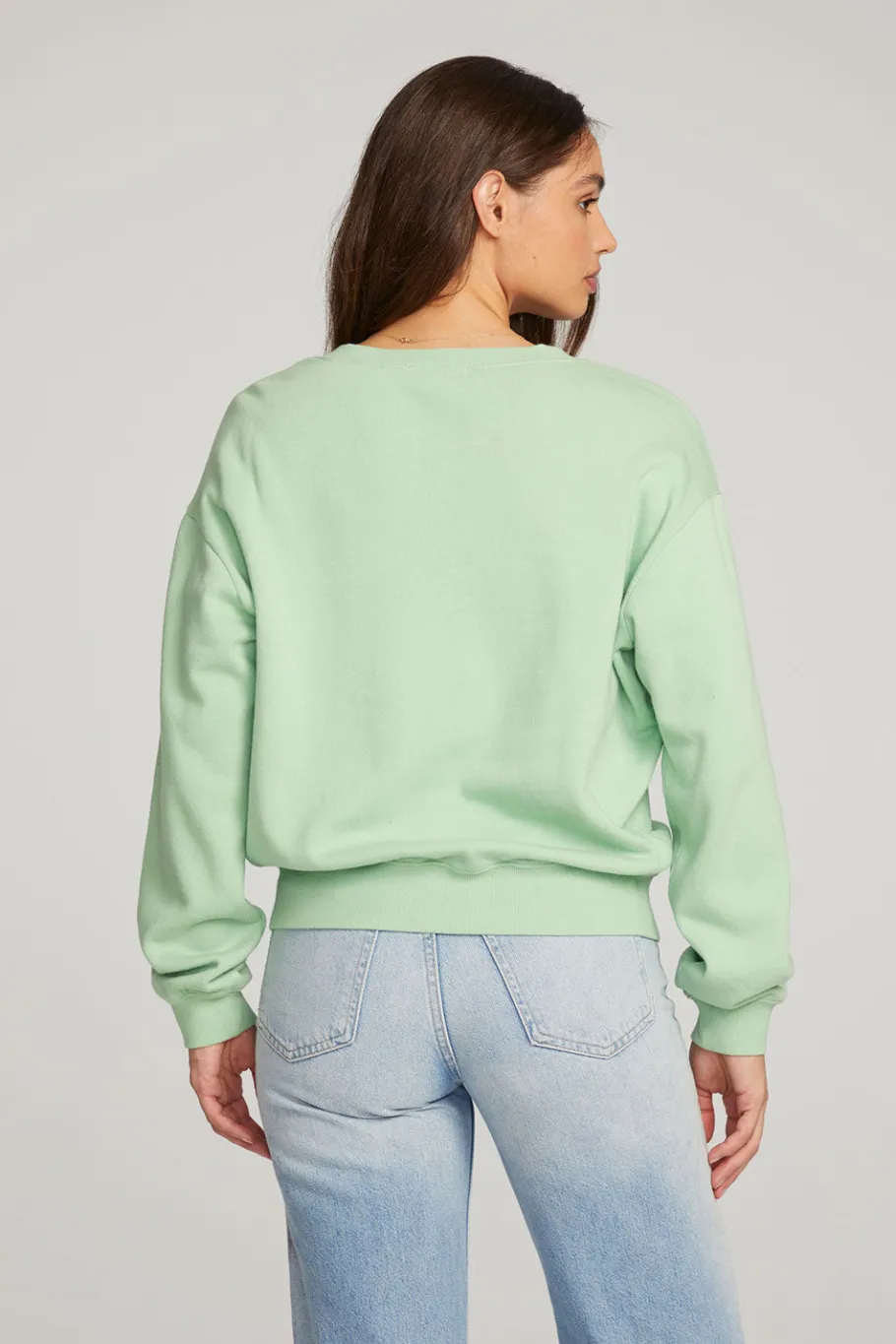 Cheap Chaser Brand Poppy Quiet Green Pullover