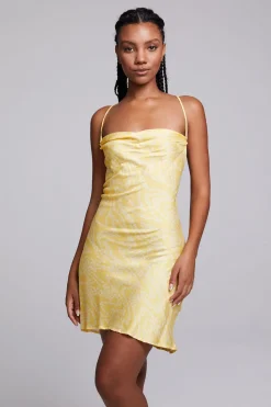 Outlet Chaser Brand Positano Lemon Zest Slip Dress