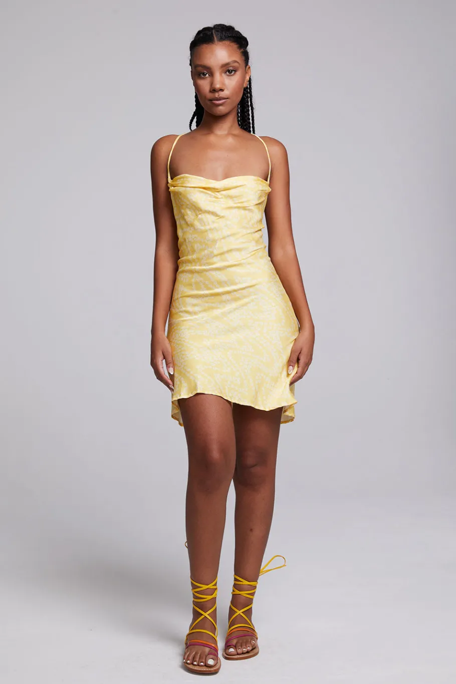 Outlet Chaser Brand Positano Lemon Zest Slip Dress