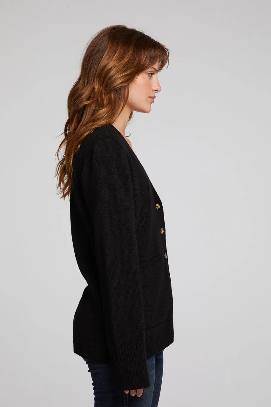 Best Sale Chaser Brand Presley Licorice Cardigan