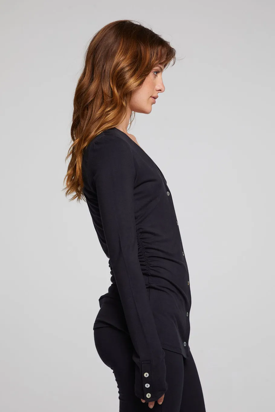 Online Chaser Brand Priscilla Licorice Long Sleeve