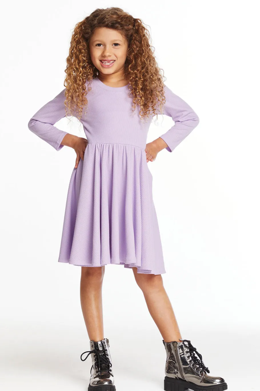 Online Chaser Brand Puff Long Sleeve Girls Dragon Fly Dress With Twirl Skirt