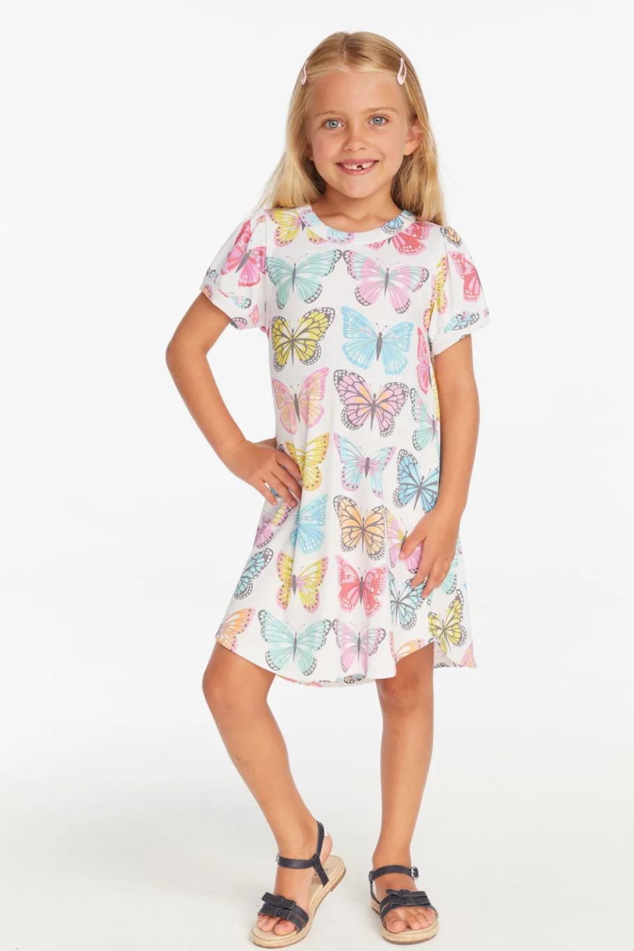 Flash Sale Chaser Brand Puff Sleeve "She's A Butterfly" Dress