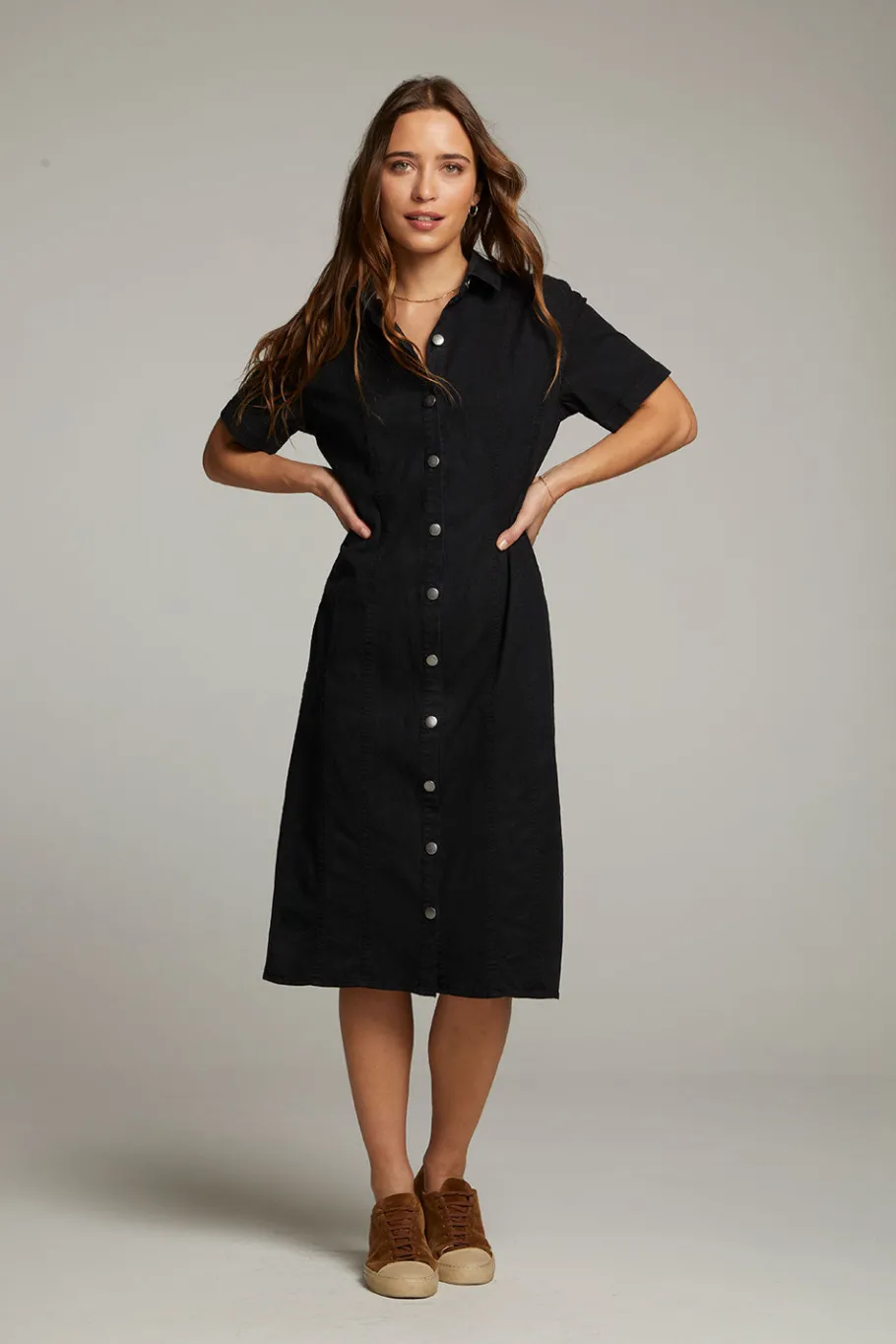 Sale Chaser Brand Rachelle Licorice Dress