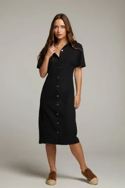 Sale Chaser Brand Rachelle Licorice Dress