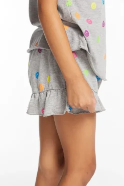 Hot Chaser Brand Rainbow Smiles Girls Shorts