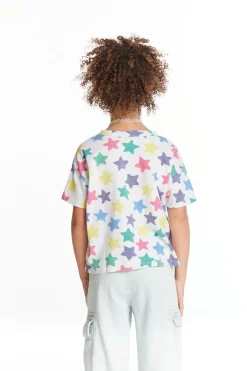 New Chaser Brand Rainbow Stars Girls Tee