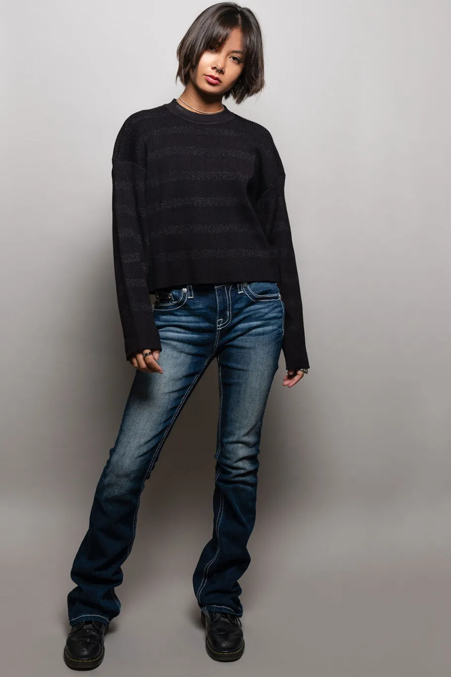 New Chaser Brand Ramonee Fillmore Stripe Pullover